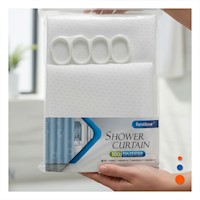 Panel de Ducha con Patron Triangulos Blanco y Formato 180x180cm Y+Ligas Regalo